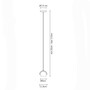 Fabbian Beluga White D57 A17 Pendelleuchte
