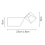 Fabbian Cubetto Crystal Glass D03 Wandleuchte