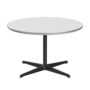 Fritz Hansen A222 Tischserie Säulenfuss - Black - Weiß (032)