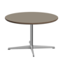 Fritz Hansen A222 Tischserie Säulenfuss - Satin Polierter Aluminium - Brown Ottawa (717)