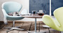 Fritz Hansen A222 Tischserie Säulenfuss