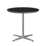 Fritz Hansen A622 Tischserie Säulenfuss -Satin Polierter Aluminium -Schwarz (720)