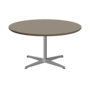 Fritz Hansen A223 Tischserie Säulenfuss - Satin Polierter Aluminium -Brown Ottawa (717)