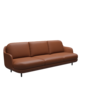 Fritz Hansen Lune™ JH300 - 3-sitzer Sofa - Soft Cognac