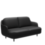 Fritz Hansen Lune™ JH200 -  2-sitzer Sofa - Soft-Black