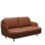 Fritz Hansen Lune™ JH200 -  2-sitzer Sofa - Soft-Cognac