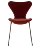 Fritz hansen Serie 7™ 3107 Vollpolsterung Samt -  AUTUMN RED