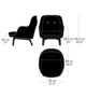 Fritz Hansen Fri™ JH5 Loungesessel aus Stoff