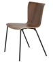Fritz Hansen Vico Duo VM110 Veneer - veneer walnut schwarz pulverbeschichtet