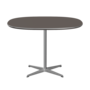 Fritz Hansen A603 Super-zirkularer Tisch -Satin Polierter Aluminium -Grau (718)