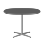Fritz Hansen A603 Super-zirkularer Tisch -Satin Polierter Aluminium -Grey Bromo (724)