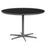 Fritz Hansen Zirkular A826 Zirkular Tisch Satinpoliertes Aluminium- Silver Grey & Black