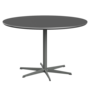 Fritz Hansen Zirkular A826 Zirkular Tisch Satinpoliertes Aluminium- Silver Grey & Brown Ottawa