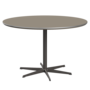 Fritz Hansen Zirkular A826 Zirkular Tisch Satinpoliertes Aluminium- Warm Graphite & Brown Ottawa