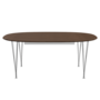 Fritz Hansen B619 Tischserie Erweiterung - Chrome - Walnuss