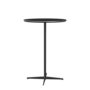 Fritz Hansen Bartisch A922 Ø 75 Cm Satinpoliertes Aluminium - Black - Schwarz (720)