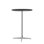 Fritz Hansen Bartisch A922 Ø 75 Cm Satinpoliertes Aluminium - Satin Polierter Aluminium- Schwarz (720)