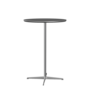 Fritz Hansen Bartisch A922 Ø 75 Cm Satinpoliertes Aluminium - Satin Polierter Aluminium- Grey Bromo (724)