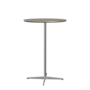 Fritz Hansen Bartisch A922 Ø 75 Cm Satinpoliertes Aluminium - Satin Polierter Aluminiumte - Brown Ottawa (717)