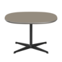Fritz Hansen Couchtisch A202 Superzirkular 75X75 Cm - Black -Brown Ottawa (717)