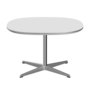 Fritz Hansen Couchtisch A202 Superzirkular 75X75 Cm -Satin Polierter Aluminium -Weiß (032)