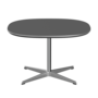 Fritz Hansen Couchtisch A202 Superzirkular 75X75 Cm -Satin Polierter Aluminium -Grey Bromo (724)
