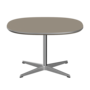Fritz Hansen Couchtisch A202 Superzirkular 75X75 Cm -Satin Polierter Aluminium -Brown Ottawa (717)
