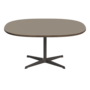 Fritz Hansen Couchtisch A203 Superzirkular 100X100 Cm - Warm Graphite (180)-Brown Ottawa (717)