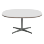 Fritz Hansen Couchtisch A203 Superzirkular 100X100 Cm -Silver Grey (170)-Weiß (032)