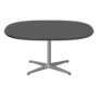 Fritz Hansen Couchtisch A203 Superzirkular 100X100 Cm - Satin Polierter Aluminium-Grey Bromo (724)