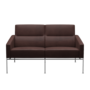 Fritz Hansen Serie 3300 3302, 2-Sitzer-Embrace-Chocolate