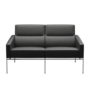 Fritz Hansen Serie 3300 3302, 2-Sitzer-Essential-Schwarz