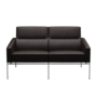 Fritz Hansen Serie 3300 3302, 2-Sitzer-Grace-Dunkelbraun