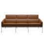 Fritz Hansen Serie 3300 3303, 3-Sitzer-Aura-Walnuss