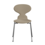 Fritz Hansen Ant™ 3101 - Front Polsterung - Lack - Stuhl - Steelcut 240 - Light Beige (130/135) - Chrome