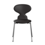 Fritz Hansen Ant™ 3101 - Front Polsterung - Lack - Stuhl - Soft-Black - Black (190/195) - Chrome