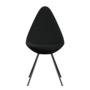Fritz Hansen Drop™ 3110 -  Vollgepolstert - Stuhl - Hallingdal 190 - Black (190)