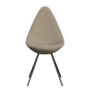 Fritz Hansen Drop™ 3110 -  Vollgepolstert - Stuhl - Steelcut 240 - Black (190)