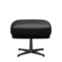 Fritz Hansen Oksen™ 4210 - Leder Fußhocker-Schwarz-Aura Schwarz