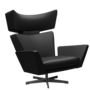 Fritz Hansen Oksen™ 4201 - Leder Loungesessel-Black-Grace-Schwarz