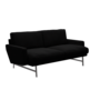 Fritz Hansen Lissoni Sofa™ PL112S - 2-sitzer Sofa-Hallingdal 190-Matt Polierter Edelstahl