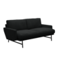 Fritz Hansen Lissoni Sofa™ PL112S - 2-sitzer Sofa-Steelcut 190-Black (190)