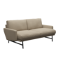 Fritz Hansen Lissoni Sofa™ PL112S - 2-sitzer Sofa-Steelcut 240-Black (190)