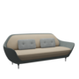 Fritz Hansen Favn™ JH3 - 3-Sitzer Sofa-Steelcut 240-Hallingdal 116