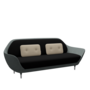 Fritz Hansen Favn™ JH3 - 3-Sitzer Sofa-Hallingdal 190-Steelcut 240