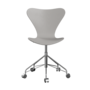 Fritz Hansen Series 7™ 3117 - Lack - Drehstuhl-Nine Grey (150/155)-Chrome-Brushed metal / Polished Aluminium