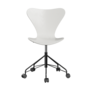 Fritz Hansen Series 7™ 3117 - Lack - Drehstuhl-White (100/105)-Black (190)-ABS Plastic / Black