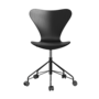 Fritz Hansen Series 7™ 3117 - Lack - Drehstuhl-Black (190/195)-Black (190)-ABS Plastic / Black
