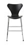 Fritz Hansen Series 7™ Junior Kinder-Lehrstuhl - Black/chrome