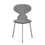 Fritz Hansen Ant™ 3100 mit Front Polsterung - Lack - Stuhl - Chrome - Black (190/195) - Hallingdal 116